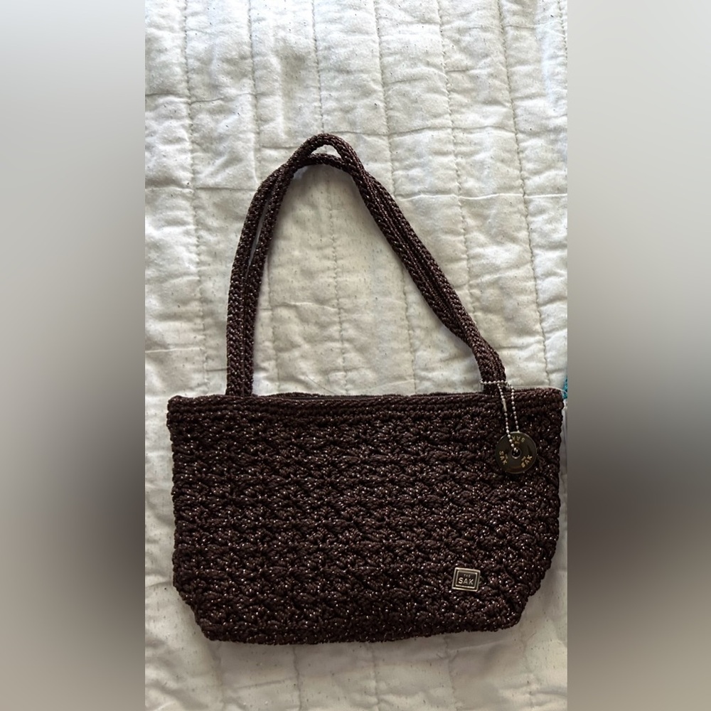 The Sak Brown Mini Crochet Bag Limited Edition Honeycomb